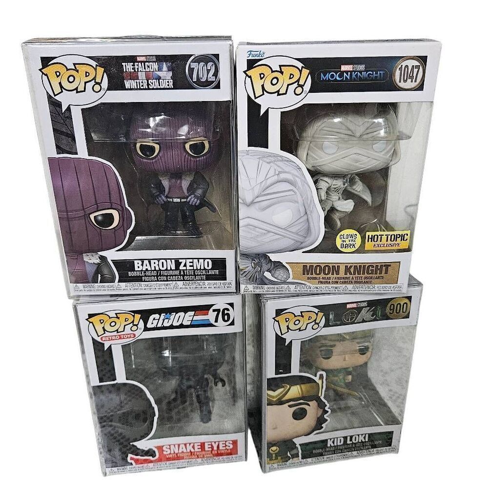 Funko pops Bobble heads 4pcs sealed